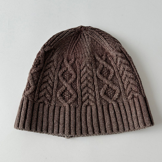 워싱 꽈배기 니트 면 비니 봄 여름 캐주얼 숏비니 롱비니