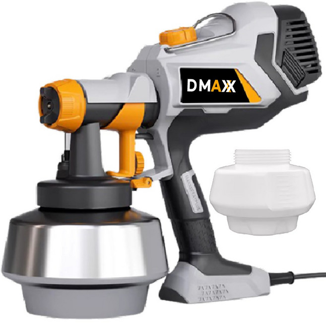 [한글설명서 제공]HVLP 페인트 스프레이건 전기 도색 도장 천장 대용량 전동 자동 스프레이 분사기 분무기, 1개, 1.2L, 유선 1200W