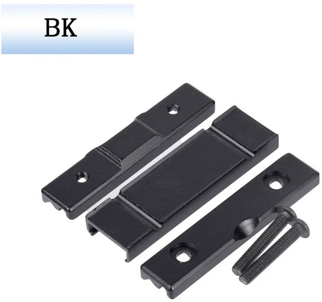 무기 라이트 손전등 스위치 압력 KEYMOD 마운트 레일 패드 SF, B BK (20mm) 1, 1개