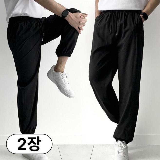 핏노블 1+1 남자 조거팬츠 여름용 트레이닝 쿨 작업복 바지