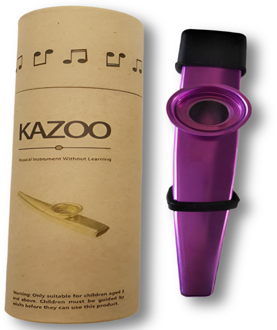 루나리브 휴대용 메탈 카주, 퍼플, 1개