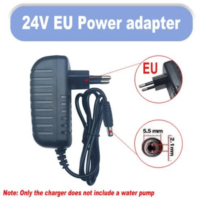 온수 보일러 순환 펌프 온수 펌프 단상 급탕 라인 펌프 DC12V 24V 워터 리프트 5M 800L/H 태양광 브러시리스 모터 물 세라믹 샤프트 초저소음 잠수정, 6) 24V EU charger, 1개