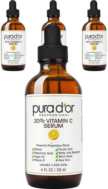 퓨라도어 20% 비타민 C 세럼, 118ml, 4개 - 쿠팡