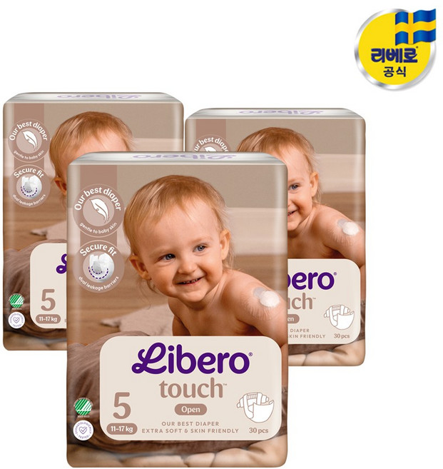 리베로 기저귀 TOUCH 터치 밴드형, 5단계, 90매