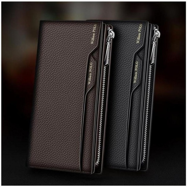 영점 윌리엄폴로 남성 소가죽 장지갑 19146 카드