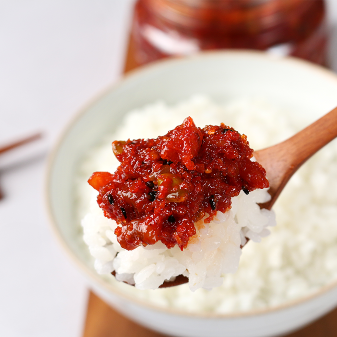 내고향 농수산 청어알 낙지가 들어간 알비빔젓 씨앗젓갈 비빔젓갈 비빔장, 1개, 400g