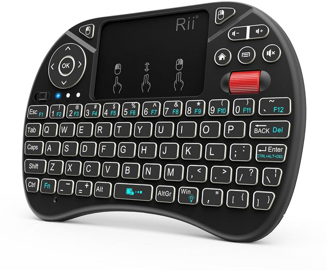 Rii X8 미니 키보드 2.4터치패드 마우스 RGB 백라이트 안드로이드 TV 박스MacPCNvidia 쉴드용 충전식 배터리가 탑재된 GHz 휴대용 무선, i8X, i8X, i8X
