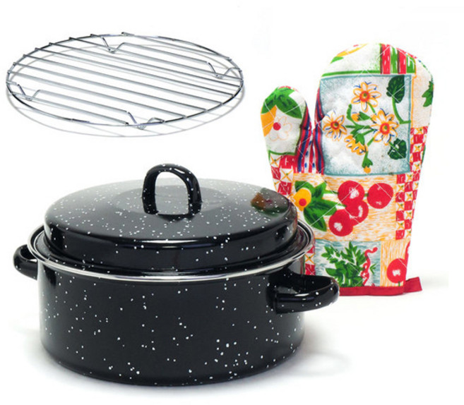 키친아트 직화냄비 + 주방장갑 세트, 26cm, 1개