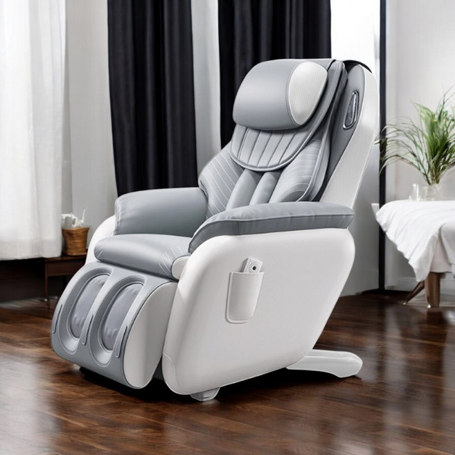 DSBYON 아늑한 안마의자 1인 가정용 사무실, 블루투스 X, 그레이