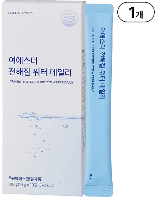 본사직영 여에스더 전해질 워터 데일리 l 비타민 x 아미노산 6종에 타우린까지 l 국민영양 프로젝트, 1개, 100g