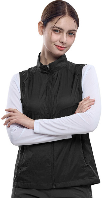 [김영주스포츠] 여성 바람막이 조끼_예쁨의 정석 프리미엄 나일론 원단 등산 아웃도어 바람막이 조끼 베스트