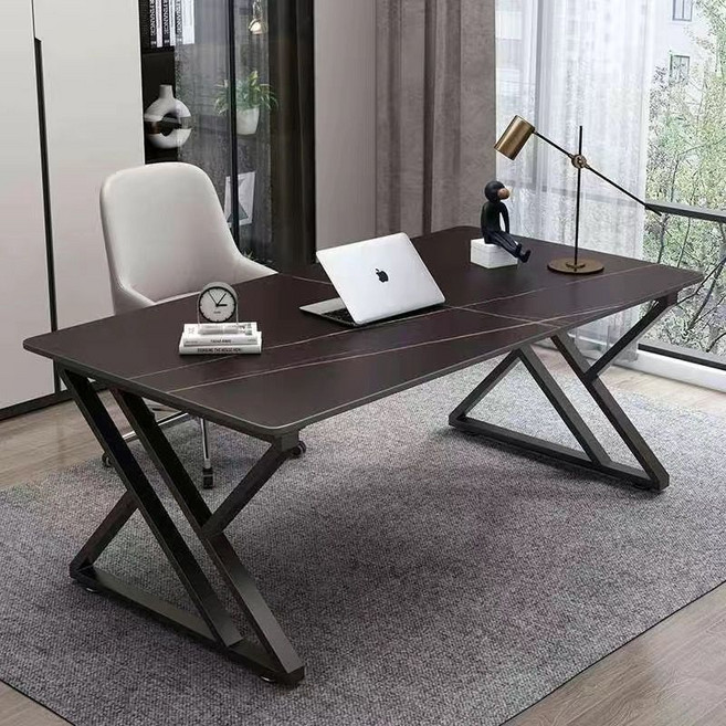 1인 책상 사무용 책상 게이밍 책상 2in1 다용도 컴퓨터 책상, 블랙
