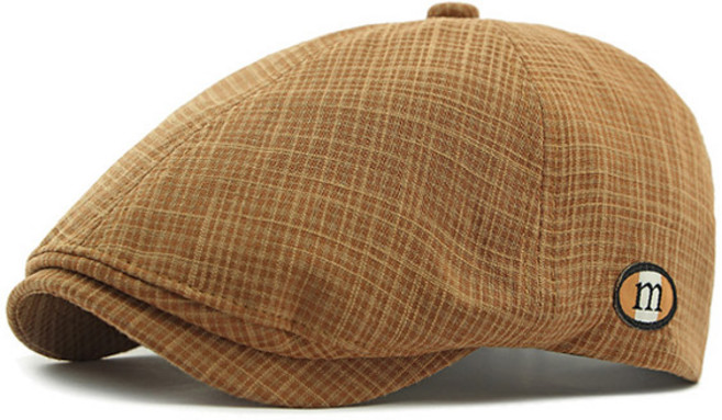 루지온 봄 여름 남성 베레모 중년 헌팅캡 골프 모자