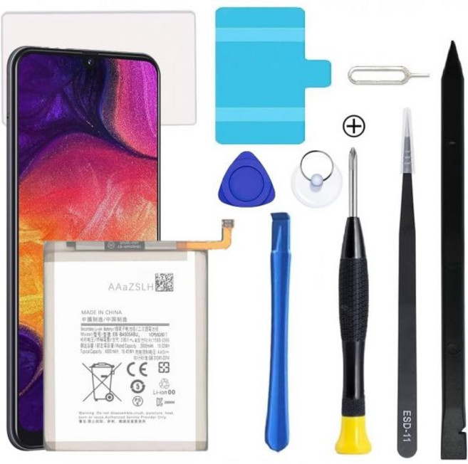 갤럭시 S21 배터리 삼성 교체용 전문 수리 도구 키트 포함, Galaxy A50