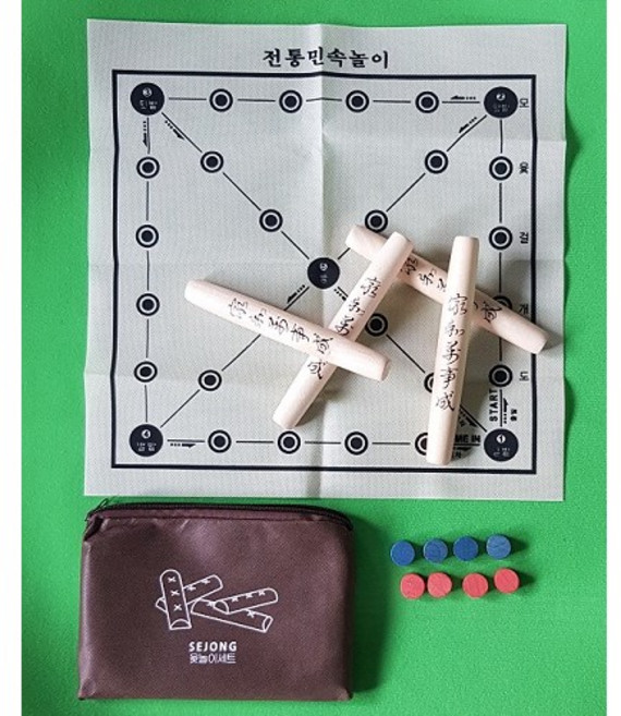 민속 윷놀이 세트 척사 대회용 국내산 박달나무 윷, 1세트, 1개