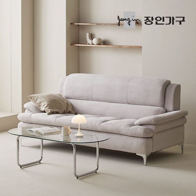 [즉시할인] 장인가구 콤마 기능성 아쿠아텍스 2인 3인 4인 패브릭 거실 소파, 다크브라운, 2인 소파