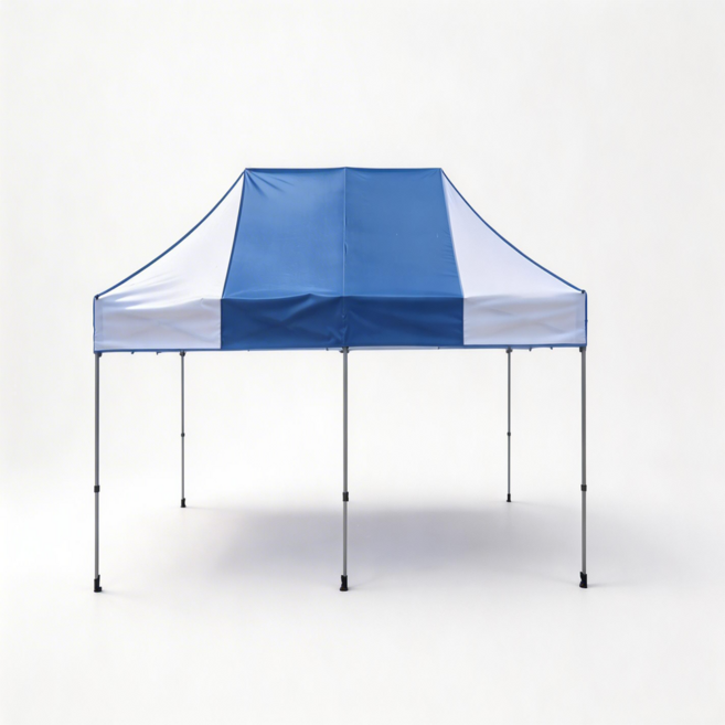 모르포 캐노피 천막 대형 접이식 그늘막 포장마차 행사용 업소용 옥상, 캐노피-3x6(흰색+청색)