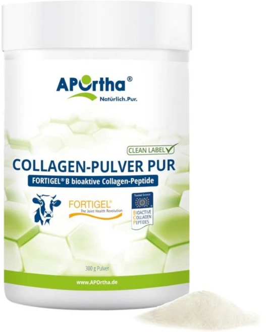 APOrtha® FORTIGEL® 퓨어 콜라겐 파우더 - 300g 혁신적인 바이오액티브 펩타이드 뼈와 연골용 2개월 분량 글루텐 프리 알레르기 유당 무설탕, APOrtha® FORTIGEL® 퓨어 콜라겐 파우, 1개 - 쿠팡