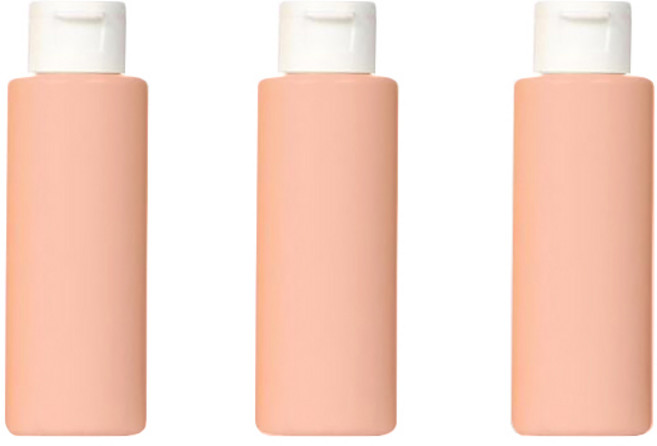 더자카 베이직 똑딱 공병 100ml, 핑크, 3개