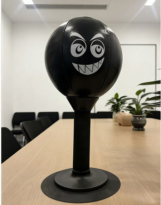 책상 샌드백 가정용 복싱 샌드백 펀치볼 가정용흡착샌드백, 블랙