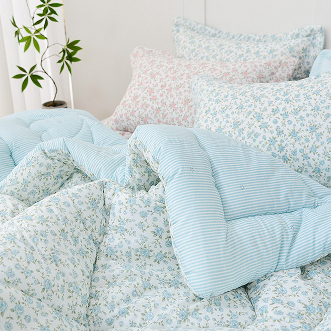 수젠하우스 플라워가든 소프트 마이크로 차렵 이불 국내 제작 생산