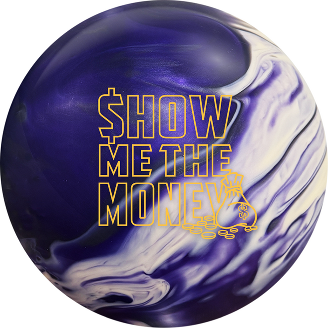 SHOW ME THE MONEY - BPW 볼링공, 1개, BLACK/PURPLE/WHITE