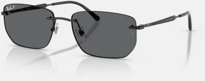 Ray-Ban雷朋 RB3768 方形金屬偏光太陽眼鏡 經典設計 輕盈舒適 有效阻擋眩光 保護您的雙眼