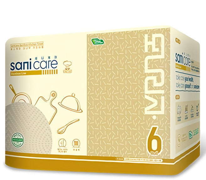 모나리자 세니케어 대나무 롤 키친타올, 6개, 140매