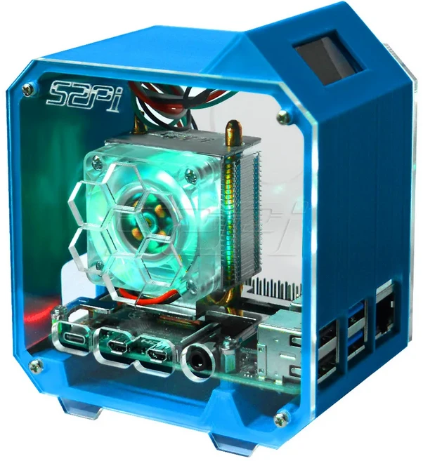 52Pi 라즈베리 파이 4 모델 B 아이스 타워 RGB 냉각 팬(3D 프린터 케이스 포함) 라즈베리 파이 4 B / 3B /, 09 Pi 4 8GB Kit