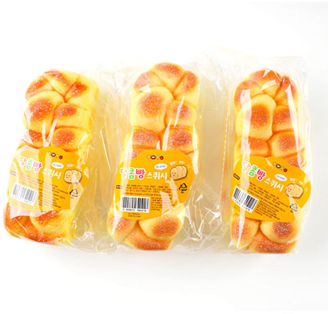 달콤빵 스퀴시 12개입 장난감, 혼합색상, 1개