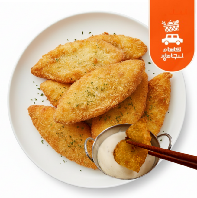 냉동 생선까스 2.5kg (50개입) 청대구살 식자재 급식용 업소용 대용량 벌크, 50g, 50개