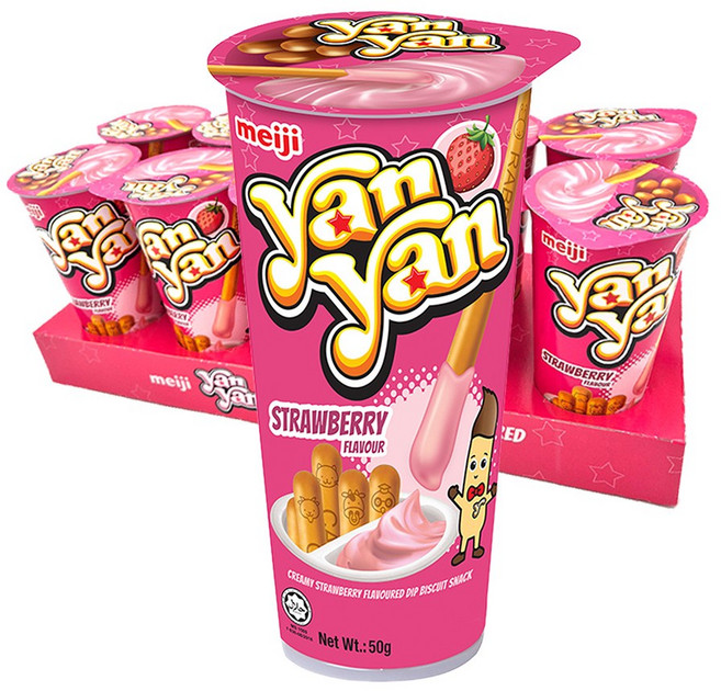 [소비기한임박 26년7월17일] 메이지 얀얀 딸기맛, 10개, 50g