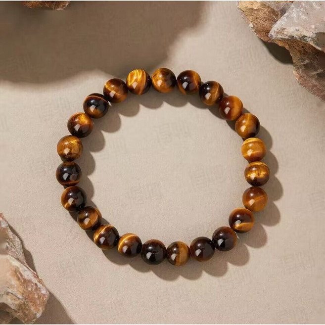 천연옐로우 호안석 팔찌 타이거즈아이 재물운 사업운 액운막이