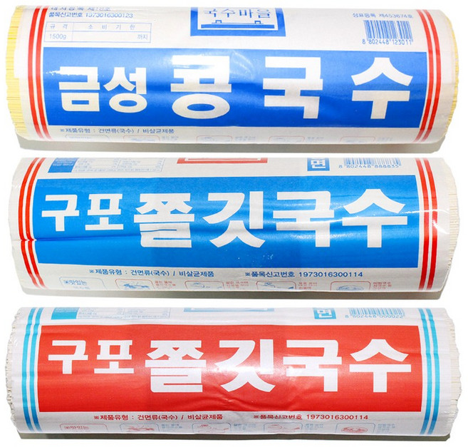 금성제면 구포 쫄깃국수 소면1.4kg *중면1.4kg *콩국수1.5kg, 1개