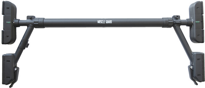 머슬가드 가정용 문틀철봉 4중 지지대, 블랙