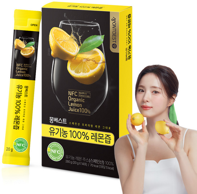 몽베스트 유기농 레몬즙, 280g, 1개