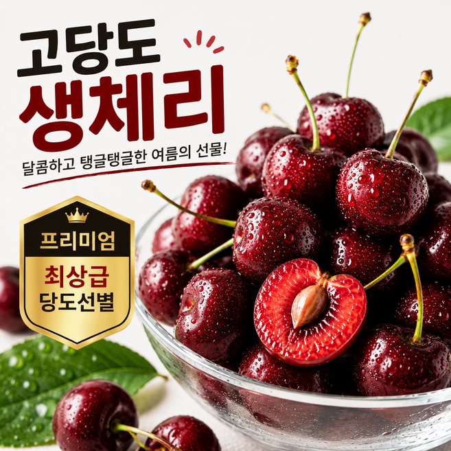 프리미엄 고당도 미국산 생체리 특대과 (9.5R), 1개, 500g