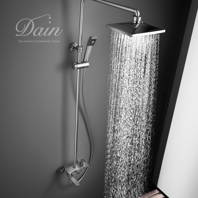 국산 프리미엄 해바라기 샤워 수전 레인샤워 욕실 샤워기 교체 DB6090 [다인], 리얼 블랙 DB6090RB, 1개