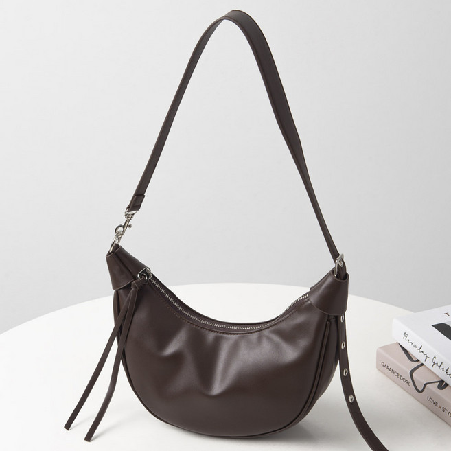 엔도르시 여성용 반달 레더 호보 숄더 크로스백 EBA640