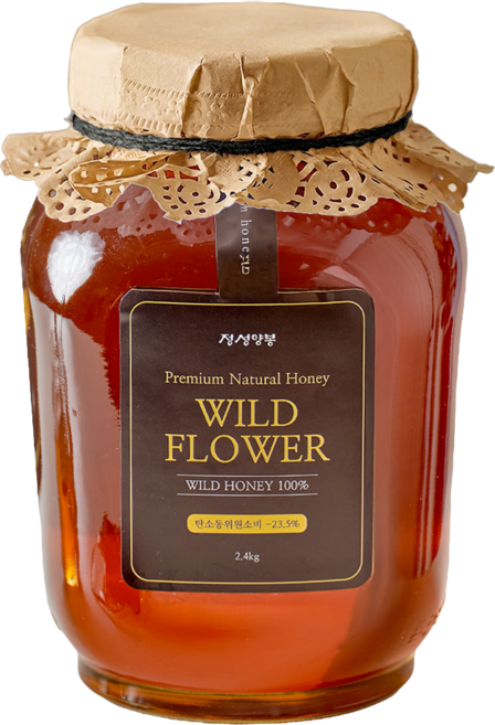 정성양봉 야생화꿀 100% 천연벌꿀, 1개, 2.4kg