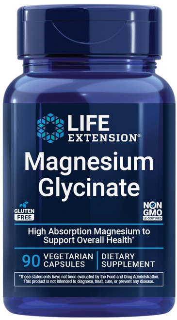 Trace Minerals 미량 미네랄 마그네슘 글리시네이트 120mg - 뼈의 힘과 근육 지지 건강한 수면 패턴과 이완을 돕는 보충제 신경 기능 지원 90캡슐(90인분), 90 카운트(1팩), 1개, 90정