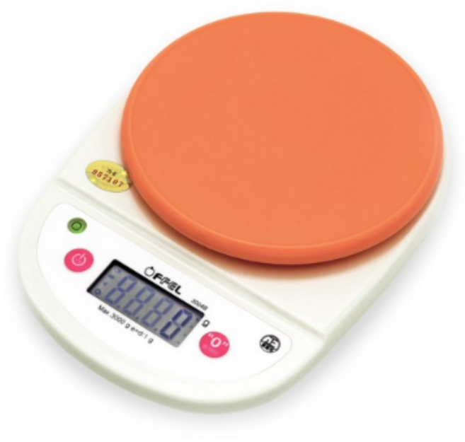 오펠 대용량 주방저울, 3kg, 코랄핑크, OF-3004B