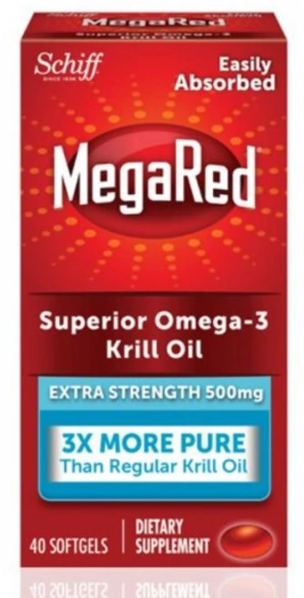 Schiff 쉬프 메가레드 크릴오일 오메가3 500mg 40 소프트젤 건강 영양제, 1개, 40정 - 쿠팡