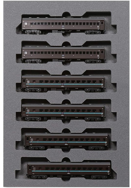 KATON 게이지 수하44계 특급 하토 6량 증결 세트 101660 철도모형 객차, 1개