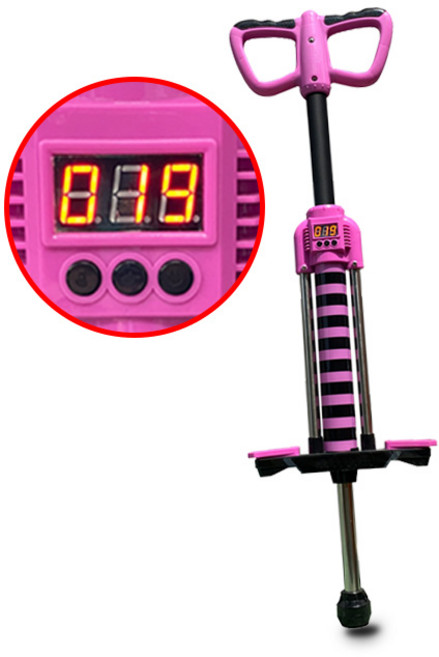 [한토이] NEW 스카이콩콩 점핑스틱 카운터 사운드기능, 핑크95(30kg 이하), 1개