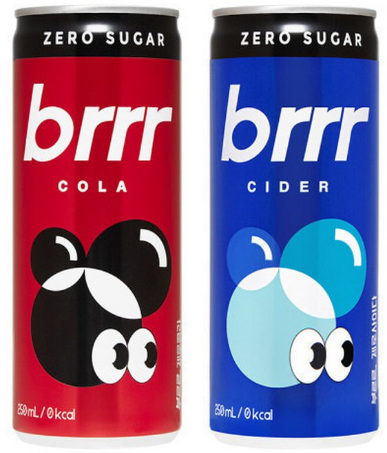 부르르 제로콜라 250ml 30p + 제로사이다 250ml 30p, 60개