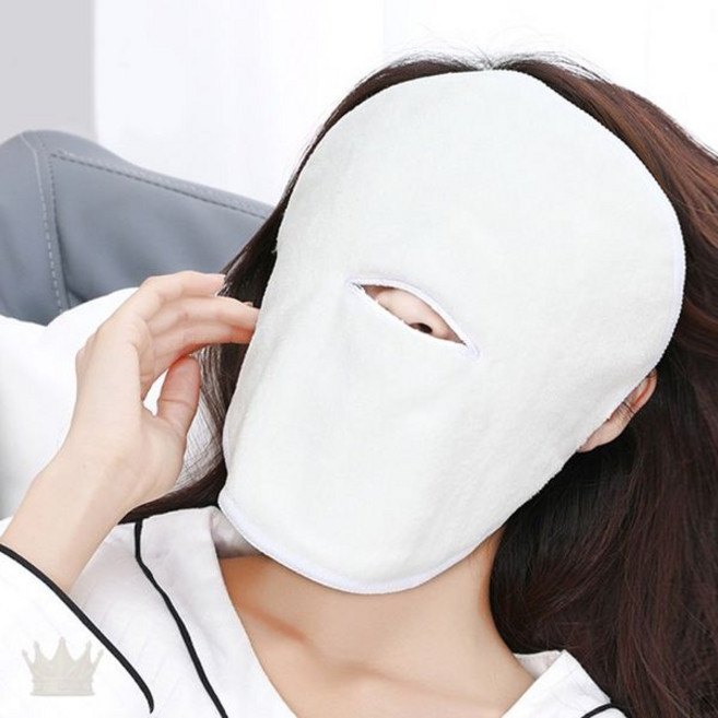 얼굴 스팀 타월 모공 관리 피지 제거 온열 찜질 수건 피부 각질 케어용, 1개, 상세페이지 참조