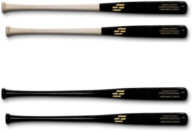 HIT 히트 경식용 시합용 경기용 나무 야구 배트 33인치 32인치 호신용, 1개, 검정/나무