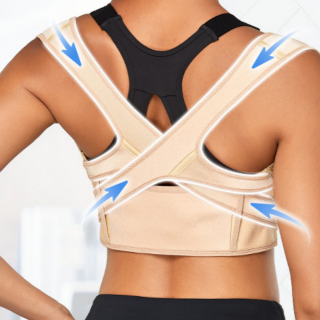 필리에 자세교정밴드 굽은어깨 말린어깨 교정, 네추럴스킨, 1개