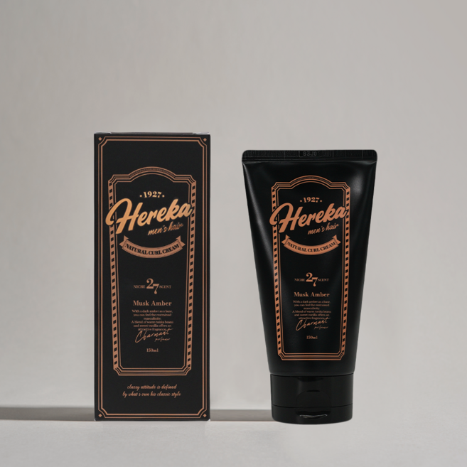 헤레카 텍스쳐크림 웨트 포마드 컬크림 머스크엠버향, 150ml, 1개